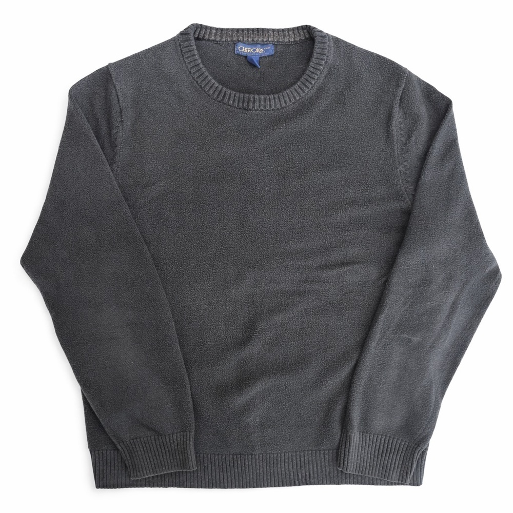Cherokee Vintage Black Crew Neck Sweater